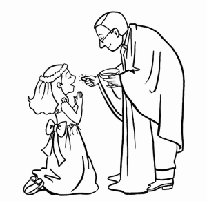 Recieving Communion Coloring Pages best coloring pages for kids