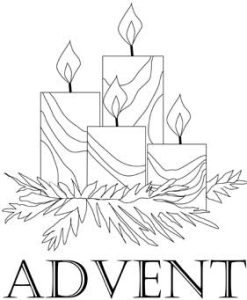 advent wreath get coloring pages