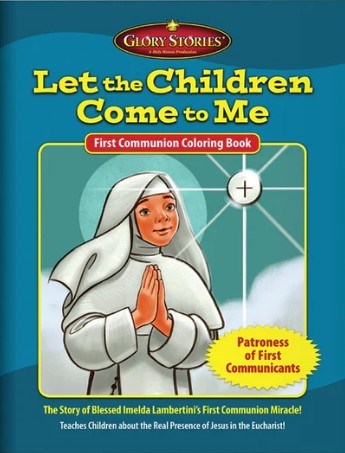 blessed imedla first communion coloring book