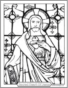 sacred heart stained glass st annes helper